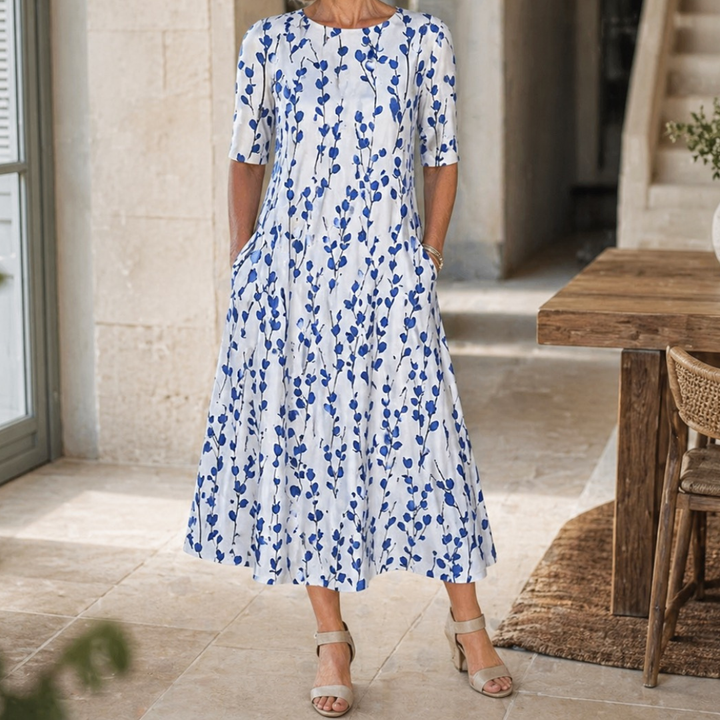 Sarah | Effortless Floral Midi Dress